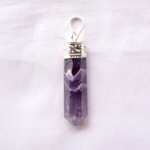 Amethyst Crystal Pencil Pendant
