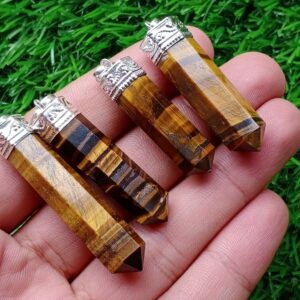 Tiger Eye Crystal  Pencil Pendant