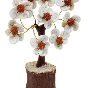 Gomti Chakra Flower with Rudraksha Beads Tree