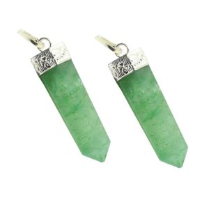 Green Aventurine Crystal  Pencil Pendant