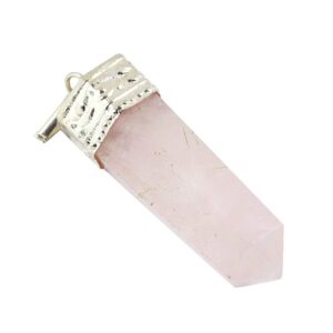 Rose Quartz Pencil Pendant
